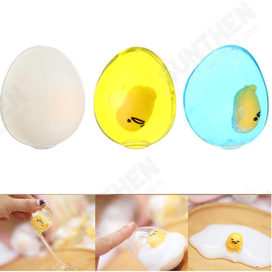 Squishy Yolk Grinding Transparent Egg Stress Reliever Squeeze Stress Party Fun Gift