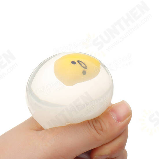 Squishy Yolk Grinding Transparent Egg Stress Reliever Squeeze Stress Party Fun Gift