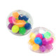 Stress Relief DNA Squeeze Balls Rainbow Stress Ball Clear Silicone Sensory Squeeze Balls for Stress-Relief and Better Focus Toy for Kids and Adults