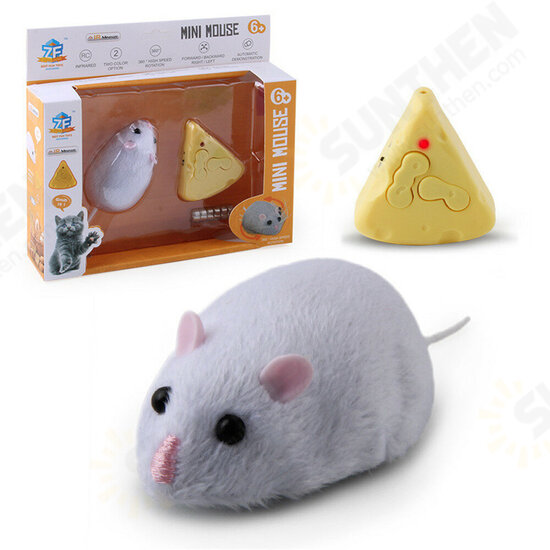 Wireless Electronic Remote Control Rat Plush RC Mouse Toy Hot Flocking Emulation Toys Rat for Cat Dog,Joke Scary Trick Toys