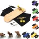 Wooden Multicolor Baseboard Mini Skateboard Set Indoor Toys