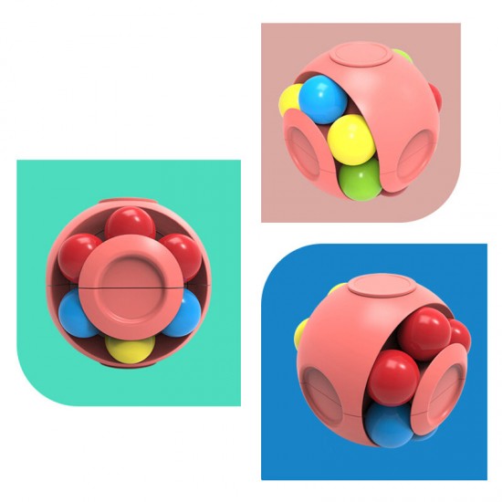 2-in-1 Pinball Gyro Cube + Rotating Puzzle Toy Magnetic Ball Fidget Spinning Stress Relief Gifts Creative Decompression Toys Puzzle Games Finger Toy for Children Adults