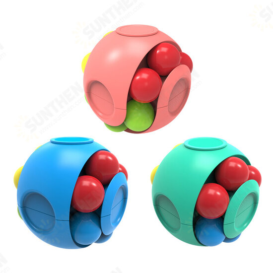 2-in-1 Pinball Gyro Cube + Rotating Puzzle Toy Magnetic Ball Fidget Spinning Stress Relief Gifts Creative Decompression Toys Puzzle Games Finger Toy for Children Adults