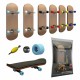5-Layers Maple Finger Skateboard Wooden Fingerboard Toy Professional Stents Finger Skate Set Or One Set Trucks With Tool For Fingerboard Skate