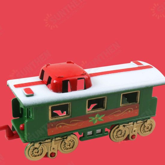 Christmas Train Set Electric Train Toy For Boys Girls Smokes Lights & Sound Railway Kits Steam Locomotive Engine Cargo Cars Tracks Christmas Gifts For Kids