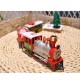 Christmas Train Set Electric Train Toy For Boys Girls Smokes Lights & Sound Railway Kits Steam Locomotive Engine Cargo Cars Tracks Christmas Gifts For Kids
