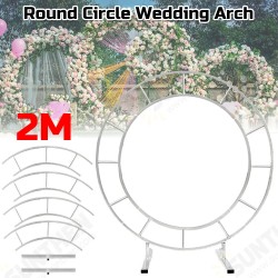 1.2m/1.5m/2m Circle Arch Framework Metal Round Wedding Party Romantic Backdrop 1.2m/1.5m/2m Circle Arch Framework Metal Round Wedding Party Romantic Backdrop