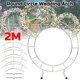 1.2m/1.5m/2m Circle Arch Framework Metal Round Wedding Party Romantic Backdrop