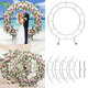 1.2m/1.5m/2m Circle Arch Framework Metal Round Wedding Party Romantic Backdrop