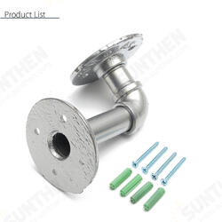 Iron Pipe Shelf Brackets Support Wall Mount Industrial Holder 13cm Iron Pipe Shelf Brackets Support Wall Mount Industrial Holder 13cm