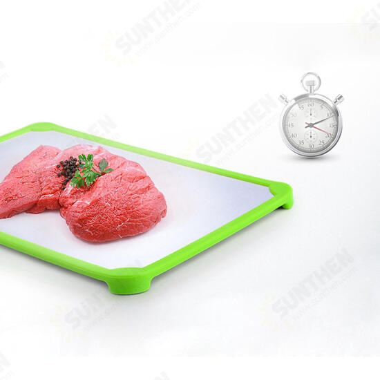 Kitchen Green Defrosting Tray Thaw Frozen Food Plate Quick Time Safe Defrost Anti-bacteria Kitchen Green Defrosting Tray Thaw Frozen Food Plate Quick Time Safe Defrost Anti-bacteria