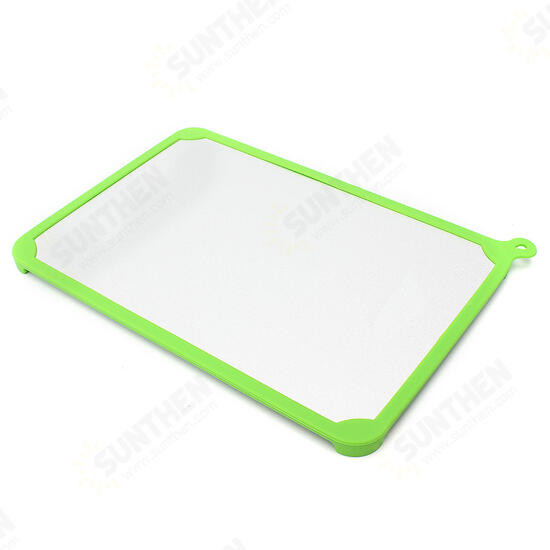 Kitchen Green Defrosting Tray Thaw Frozen Food Plate Quick Time Safe Defrost Anti-bacteria