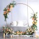 Round Wedding Arch Background Wrought Iron Shelf Decorative Props DIY Round Party Background Shelf
