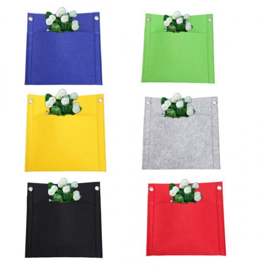 1 Pockets Wall-mounted Felt Planter Bags Indoor Outdoor Plant Grow Bag