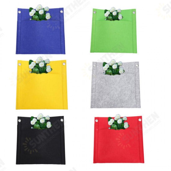 1 Pockets Wall-mounted Felt Planter Bags Indoor Outdoor Plant Grow Bag