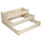 1/3 Tier Raised Garden Bed Outdoor Planter Box Wooden