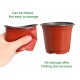 130PCS Plastic Plant Flower Pots 4inch Succulent Nursery Drainage Holes Pot