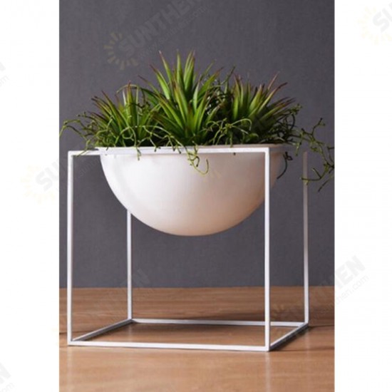 20cm Flower Pot Holder Metal Pot Stand Planter Garden Home Decorations Flower Display Rack