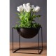 20cm Flower Pot Holder Metal Pot Stand Planter Garden Home Decorations Flower Display Rack