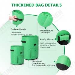 2pcs Grow Bags Tvird Planter Pot Fruit Flower Vegetable Tomato Potato Reusable Bag 2pcs Grow Bags Tvird Planter Pot Fruit Flower Vegetable Tomato Potato Reusable Bag