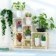 3+3+2Tiers Wooden Plant Stand Indoor Outdoor Patio Garden Flower Pot Stand Shelf