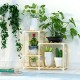 3+3+2Tiers Wooden Plant Stand Indoor Outdoor Patio Garden Flower Pot Stand Shelf