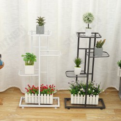 4 Layers Retro Iron Flower Stand Pot Plant Display Shelves Garden Home Decoration 4 Layers Retro Iron Flower Stand Pot Plant Display Shelves Garden Home Decoration