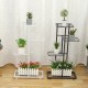 4 Layers Retro Iron Flower Stand Pot Plant Display Shelves Garden Home Decoration