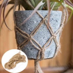 40 Inch Flower Pot Plant Hanger Macrame Jute Rope Indoor Outdooors Decorative Cord 40 Inch Flower Pot Plant Hanger Macrame Jute Rope Indoor Outdooors Decorative Cord