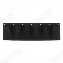 6 Pocket Vertical Garden Plant Grow Wall Bags Planter Flower Fabric Pot Indoor Hanging Black Tools Home Fabric Planting 6 Pocket Vertical Garden Plant Grow Wall Bags Planter Flower Fabric Pot Indoor Hanging Black Tools Home Fabric Planting