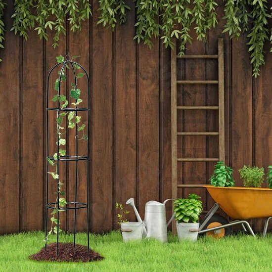 75x16 Inch Climbing Plant Rack Vine Holder Support Frame Gardening Stand Flower Display