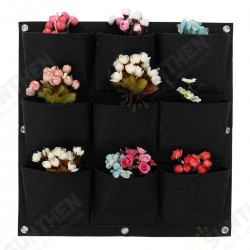 9-64 Pockets Plant Pot Flower Pot Felt Vertical Garden Hanging Black Wall Planters Pouch 9-64 Pockets Plant Pot Flower Pot Felt Vertical Garden Hanging Black Wall Planters Pouch