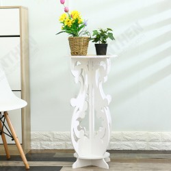 Antique Side Table Beside Small White Round Tea Coffee Lamp Flower Pot Stand Antique Side Table Beside Small White Round Tea Coffee Lamp Flower Pot Stand
