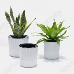 Automatic Water Absorption Creative Succulent Plant Hydroponic Potted Round Plastic Plastic Flower Pot Automatic Water Absorption Creative Succulent Plant Hydroponic Potted Round Plastic Plastic Flower Pot