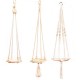 Braided Rope Hanging Planter Macrame Plant Flower Pot Holder Indoor Outdoor Decorations