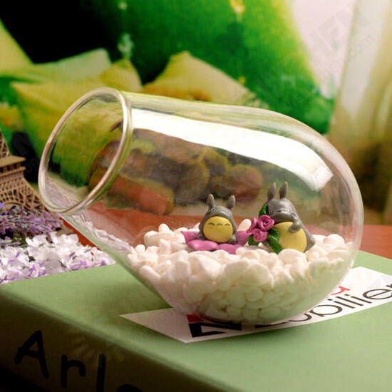 Cannon Shaped DIY Moss Micro Landscape Glass Bottle Succulent Plants Vase Home Decoration Cannon Shaped DIY Moss Micro Landscape Glass Bottle Succulent Plants Vase Home Decoration