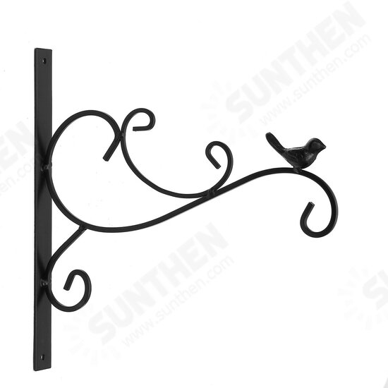 Cast Iron Garden Hanging Basket Hook Bracket Planter Home Wall Ornate Decoration