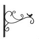 Cast Iron Garden Hanging Basket Hook Bracket Planter Home Wall Ornate Decoration