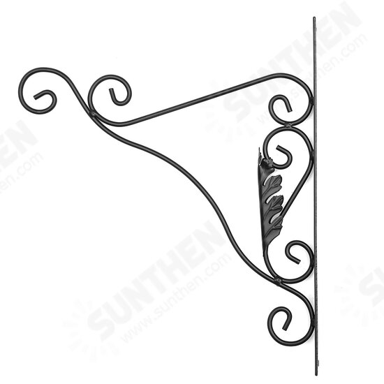 Cast Iron Garden Hanging Basket Hook Bracket Planter Home Wall Ornate Decoration