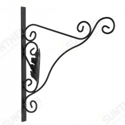 Cast Iron Garden Hanging Basket Hook Bracket Planter Home Wall Ornate Decoration Cast Iron Garden Hanging Basket Hook Bracket Planter Home Wall Ornate Decoration