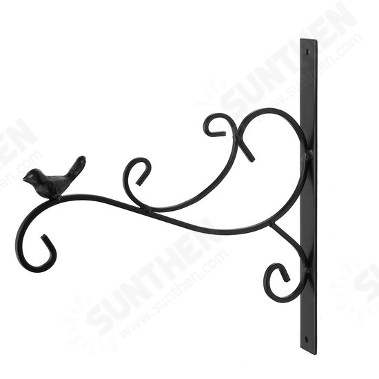 Cast Iron Garden Hanging Basket Hook Bracket Planter Home Wall Ornate Decoration