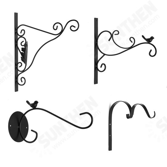 Cast Iron Garden Hanging Basket Hook Bracket Planter Home Wall Ornate Decoration