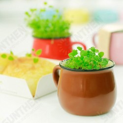Ceramics DIY Mini Coffee Cup Potted Plant Office Desktop Plant Decor Ceramics DIY Mini Coffee Cup Potted Plant Office Desktop Plant Decor