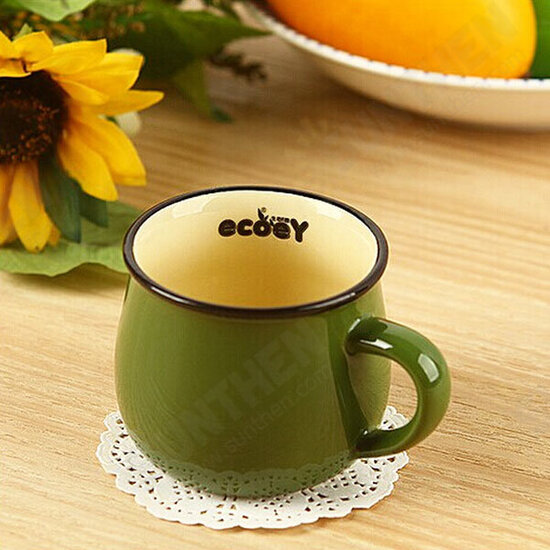 Ceramics DIY Mini Coffee Cup Potted Plant Office Desktop Plant Decor