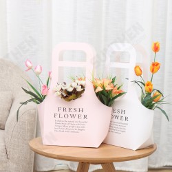 Folding Flower Boxes Paper Floral Wrapping Party Wedding Gift Handle 10Pcs/Set Folding Flower Boxes Paper Floral Wrapping Party Wedding Gift Handle 10Pcs/Set