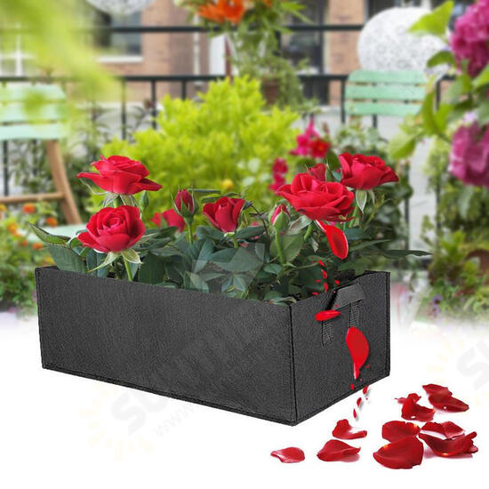 Garden Grow Bags Herb Flower Vegetable Planters Rectangle Non Woven Coco Peat Grow Bags Home Garden Seedling Bags