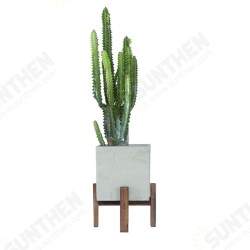 Garden Patio Planter Flower Square Round Wooden Stand Cement Pot Decor Outdoor Garden Patio Planter Flower Square Round Wooden Stand Cement Pot Decor Outdoor