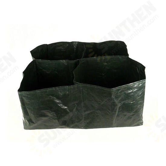 Garden Vegetable Planter Bag 4 Pockets Growing Container Bag Pouch Pot Plants Seeding Planting Bags