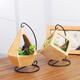 Gardening Ceramic Hanging Succulent Flower Pot Stand Indoor Flower Decorations Diamond Planter