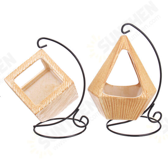 Gardening Ceramic Hanging Succulent Flower Pot Stand Indoor Flower Decorations Diamond Planter